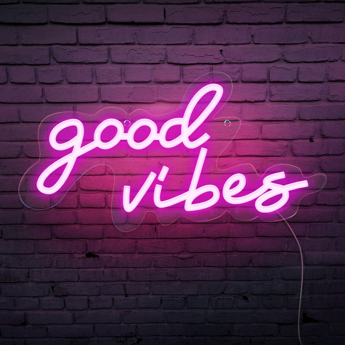 Good Vibes Chic Neon Sign