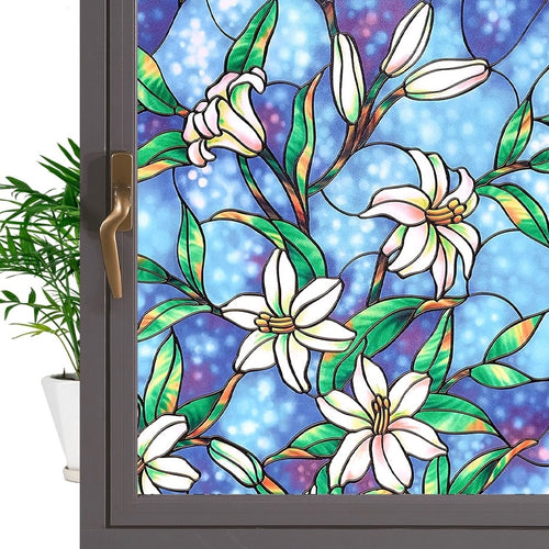 Exquisite Stained Glass Window Film