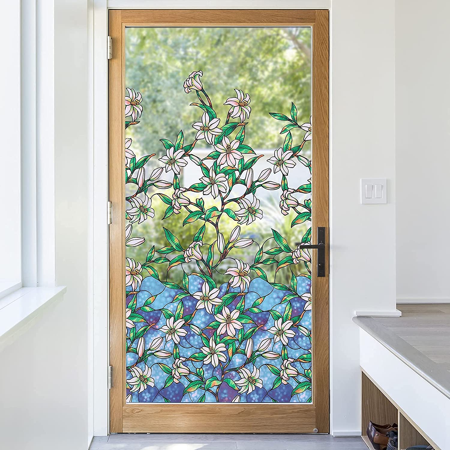Verna Mosaic Art Glass Window Panel | Maclin Studio