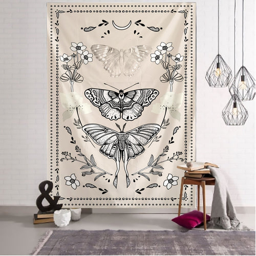 Psychedelic Butterfly Wall Tapestry