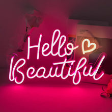 Load image into Gallery viewer, Hello Beautiful Neon Sign