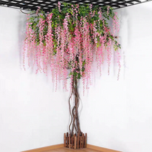 Load image into Gallery viewer, Darling Wisteria Hanging Flowers