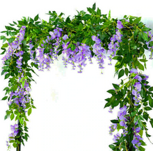 Load image into Gallery viewer, Darling Wisteria Hanging Flowers