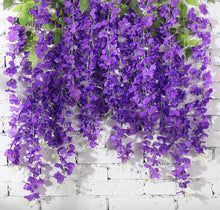 Load image into Gallery viewer, Darling Wisteria Hanging Flowers