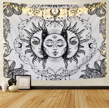 Load image into Gallery viewer, Celestial Sun &amp; Moon Wall Tapestry
