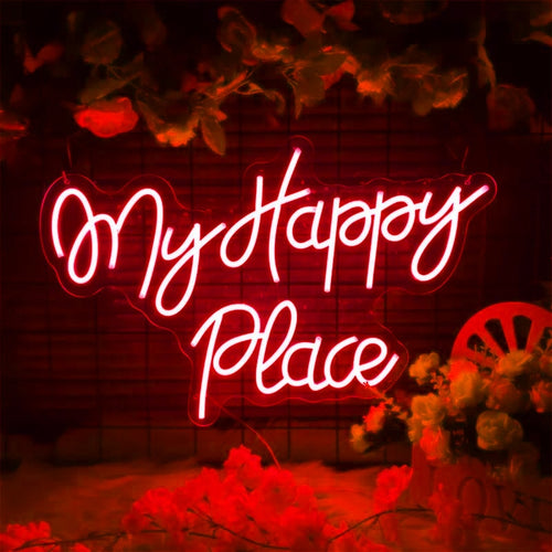 My Happy Place Neon Sign