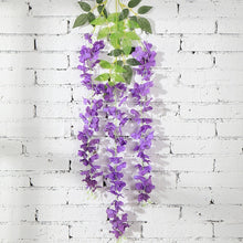 Load image into Gallery viewer, Darling Wisteria Hanging Flowers