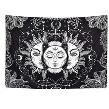 Load image into Gallery viewer, Celestial Sun &amp; Moon Wall Tapestry