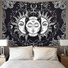 Load image into Gallery viewer, Celestial Sun &amp; Moon Wall Tapestry