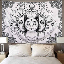 Load image into Gallery viewer, Celestial Sun &amp; Moon Wall Tapestry