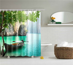 Zen Tranquil Paradise Shower Curtains