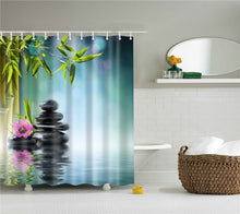 Load image into Gallery viewer, Zen Tranquil Paradise Shower Curtains