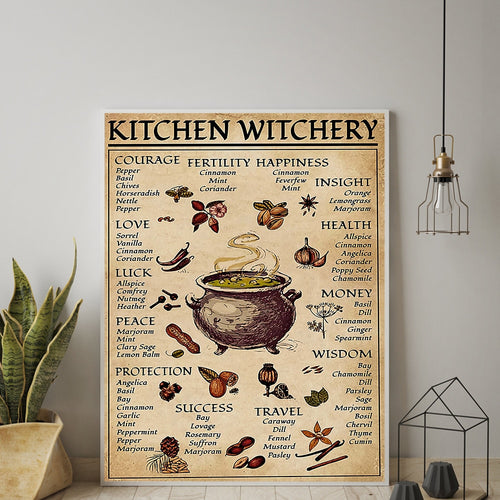 Kitchen Witchery Magic Canvas