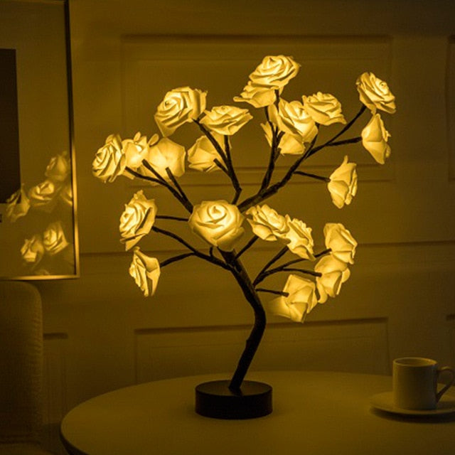 Beautiful Magic Rose Lamp