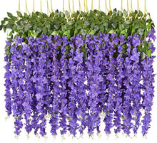 Load image into Gallery viewer, Darling Wisteria Hanging Flowers